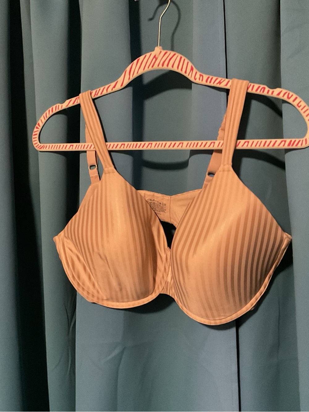 Playtex Nude/Tan Striped T-Shirt Bra